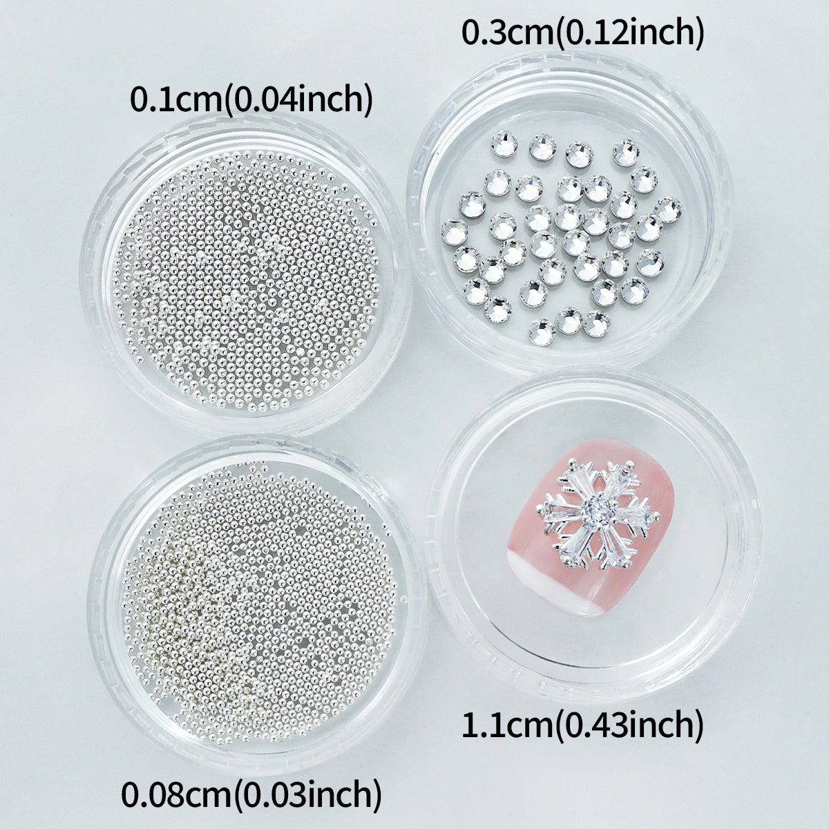 1 Set Golden Silvery Bedazzled Christmas Snowflakes Nails Rhinestones, Bling Nail Crystals, Flatback Hexagonal 3D Nail Art Decoration, Xmas Party Nail Accessories DIY  Nail Art Supplies