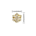 1 Set Luxury Bling Christmas Snowflakes Nails Rhinestones, Mixed Golden Beads Hexagonal Nail Crystalsbedazzled Y2K 3D Nail Decoration, Xmas Party Nail Supplies