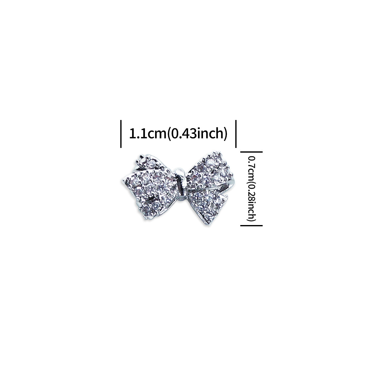1 Set Luxury Bling Bow Nails Rhinestones, Mixed Silver Beads Flat Bottom Rhinestones Nail Art Decorations, Sparkling Bow Tie Nail Crystalsm，palace Style  3D Nail Accessories, Party&Banquet DIY Manicure Supplie