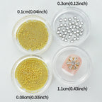 1 Set Golden Silvery Bedazzled Christmas Snowflakes Nails Rhinestones, Bling Nail Crystals, Flatback Hexagonal 3D Nail Art Decoration, Xmas Party Nail Accessories DIY  Nail Art Supplies