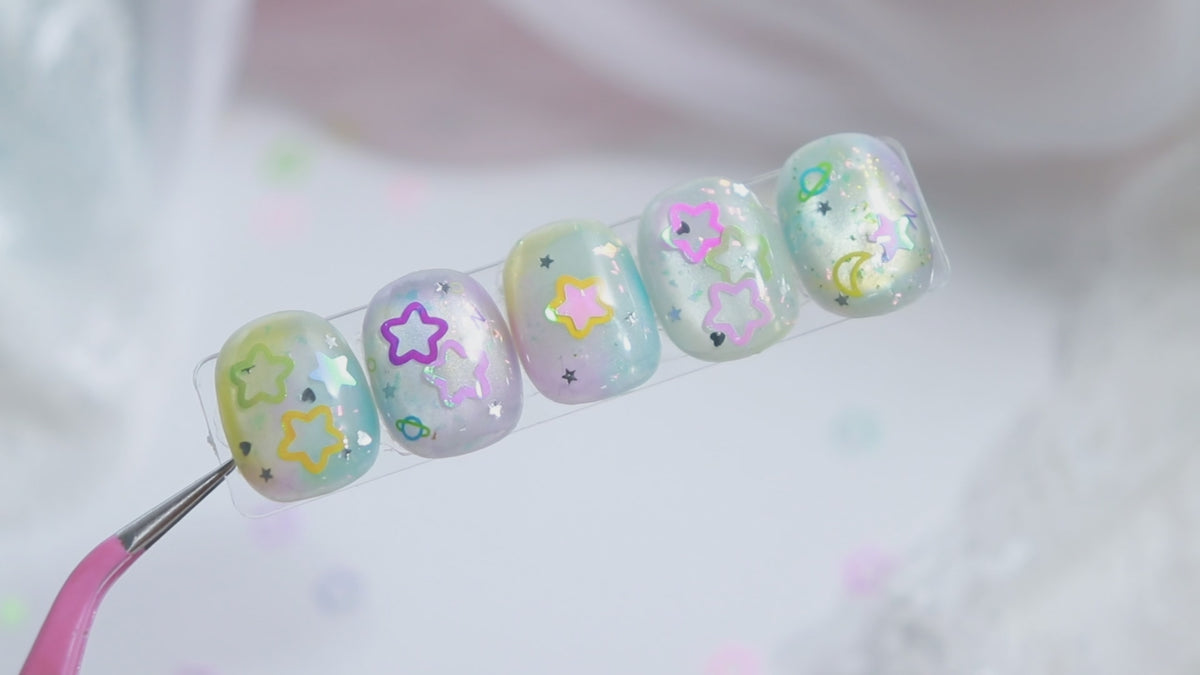 Nail art star sequins