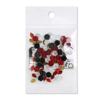 50pcs Kawaii Rose Nail Charms Valentine's Day Decorations, Camellia Nail Parts, Leaf Nail Supplies & Accessories for Fashion Manicure DIY Women's Nail Salon Design