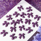 1 Box Purple Bow-Knot Nail Decoration - 3D Bow-Knot Nail Charms Set - 3D Ribbon Nail Design,  Nail Art Supplies